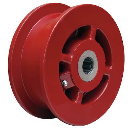 Caster Wheel, Cast Irn, 6 in., 2500 lb., Red MPN:WFT-62H-1
