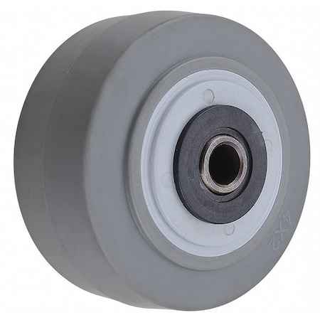 Caster Wheel, TPR, 4 in., 350 lb, Gray MPN:XS0420112