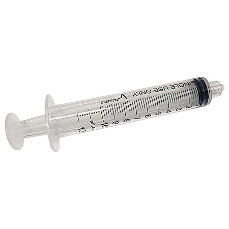 Dispensing Syringe, 10 mL, Manual, Luer-Lock Connection, Translucent, PK10 MPN:5FVE0