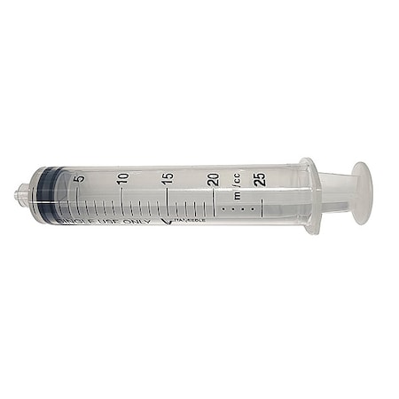 Dispensing Syringe, 20 mL, Manual, Luer Lock, High Density Polypropylene, Translucent, PK10 MPN:5FVE1