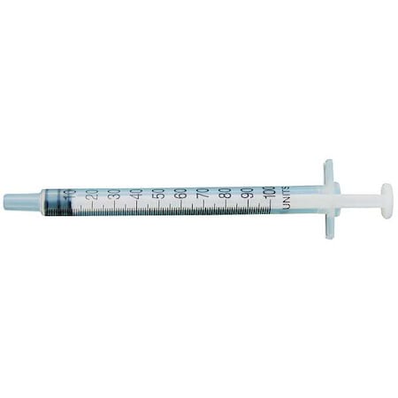 Dispensing Syringe, 1 mL, Manual, Luer Slip, High Density Polypropylene, Translucent, PK10 MPN:5FVE8