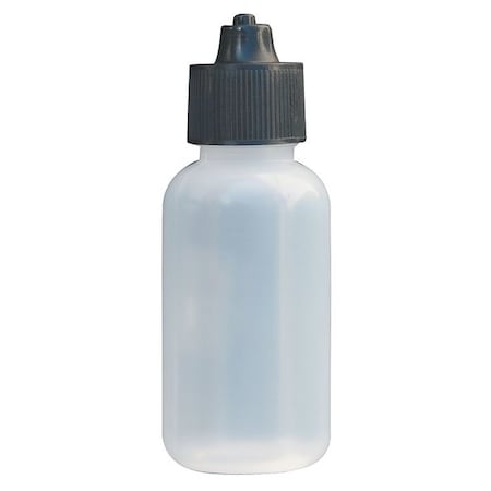 Bottle, Disposable, - Length, Low Density Polyethylene, Translucent Body/Black Cap, 5 PK MPN:5FVF1