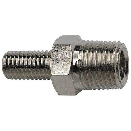Lube Adapter, NPT, Plated Brass, Silver MPN:G501
