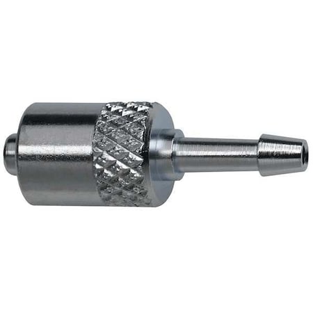 Luer Lock Barb Adapter, Male, Plated Brass, Silver MPN:G503