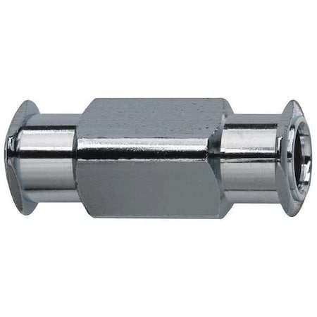 Luer Lock Adapter, Female, Plated Brass, Silver MPN:G510