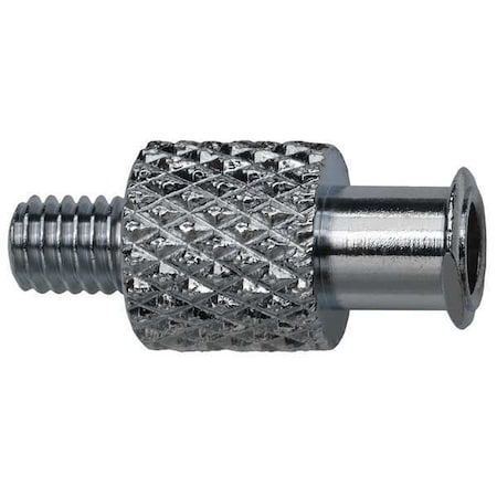 Female Luer to 10-32 Male, Female, Plated Brass, Silver MPN:G514
