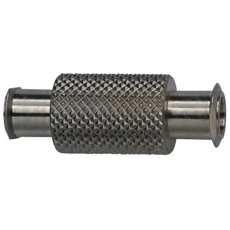 Female Luer Lock to Female Luer Lock, Female, 303 Stainless Steel, Silver MPN:G518