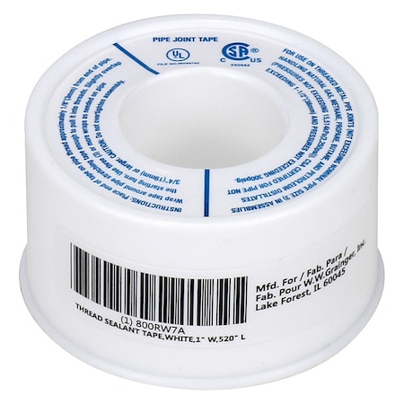 Thread Sealant Tape, White, 1