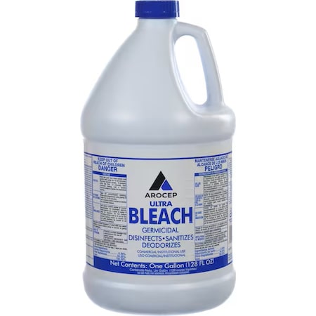 1 gal Jug Arocep Ultra Bleach, Ready to Use, Chlorine, 6 PK MPN:AR110001