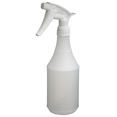 24 oz. White, Plastic Trigger Spray Bottle, PK3 MPN:130298