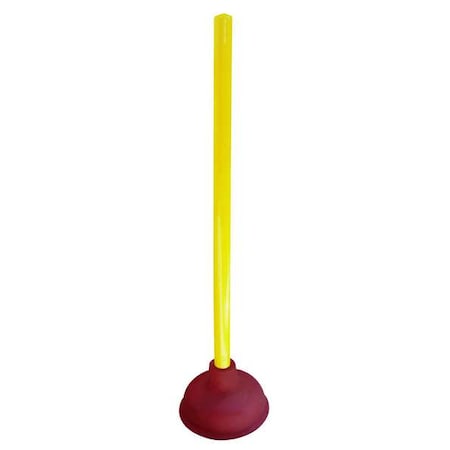 Forced Cup Toilet Plunger, Rubber, Cup Size 5 in. MPN:1LNX3