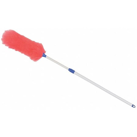 Extendable Duster, 30 in to 45 in L, Lambswool, Washable, White MPN:3105-90-LA013