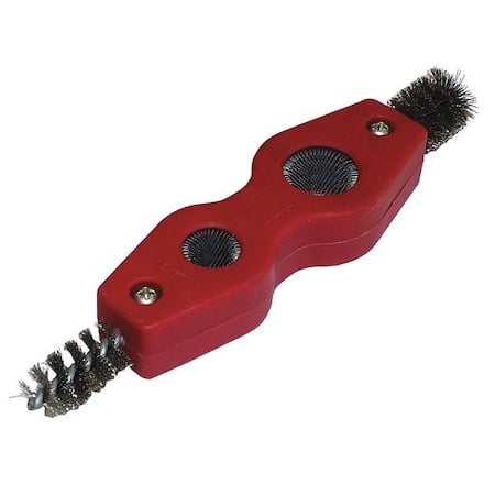 Pipe Cleaning Brush, Silver, Plastic MPN:34A497