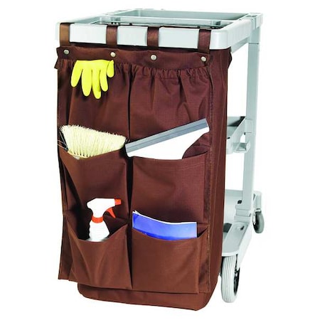 Six Pocket Caddy Bag, 32 In L, Brown MPN:CB6BR