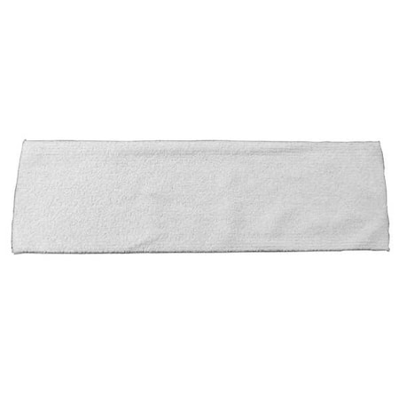 18 in L Flat Floor Pad, 16 oz Dry Wt, White, Microfiber, PK50 MPN:DISP18
