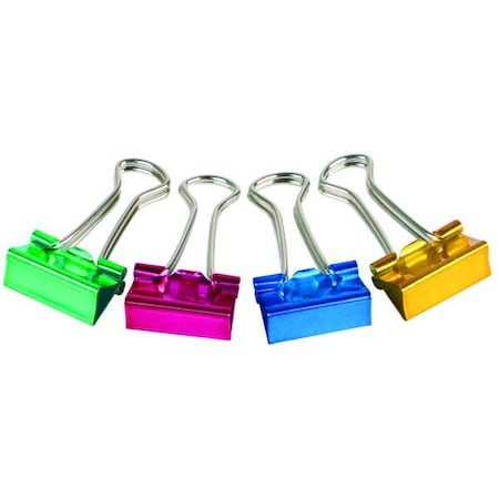 Binder Clip, 3/4 In, Metal, Assorted, PK40 MPN:2WFX5