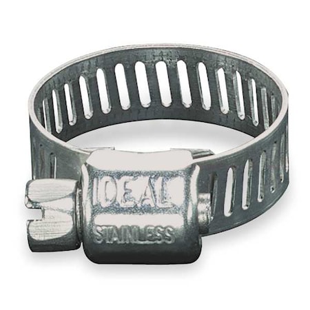 Hose Clamp, 5 to 5/8 in Clamping Diameter, SAE 4, 300 Stainless Steel, PK10 MPN:1A527
