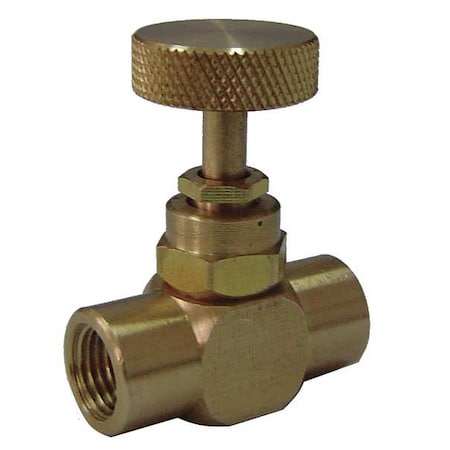 Needle Valve, 1/4 In NPT, 600 psi, Brass MPN:5TUL2