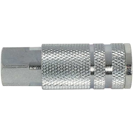 Quick Connect Hose Coupling Socket, Lincoln, 1/4 in Body, 1/4 in FNPT Female, Steel MPN:5ZLP6