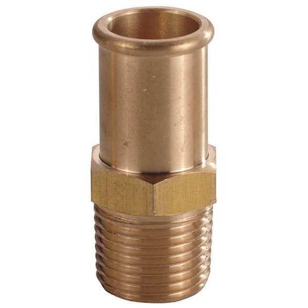 Hose Barb, 1/2 In Barb, 1/2 In MNPT, Brass MPN:6AFK3
