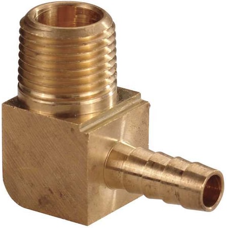 Hose Barb, 1/2 In Barb, 3/8 In MNPT, Brass MPN:6AFK8