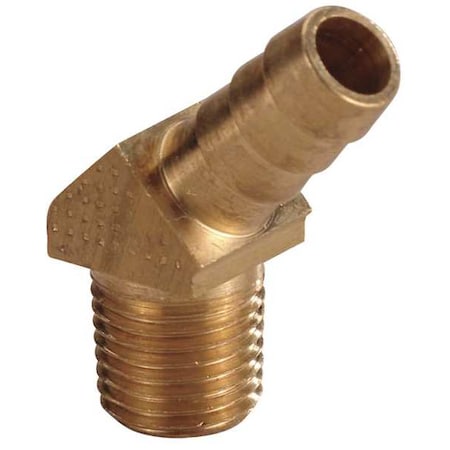 Hose Barb, 1/4 In Barb, 1/4 In MNPT, Brass MPN:6AFR4