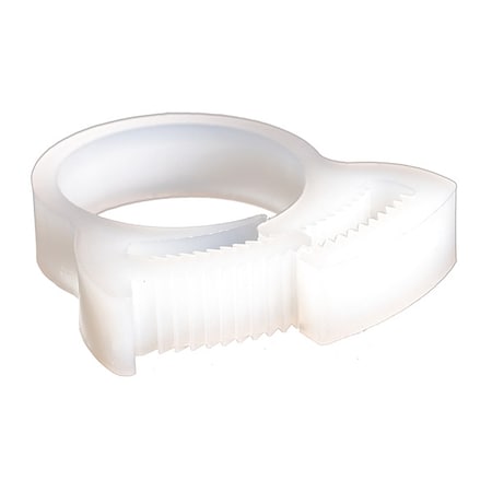 Snap-Hose Clamp, White, 4.49