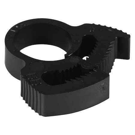 Snap-Plastic Hose Clamp, BLK, 2.22