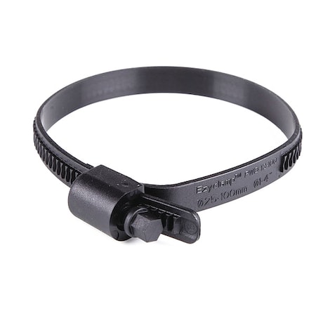 Worm Gear Hose Clamp, Plastic, Hex, PK10 MPN:PWD-13-100-SC-PA66-BK