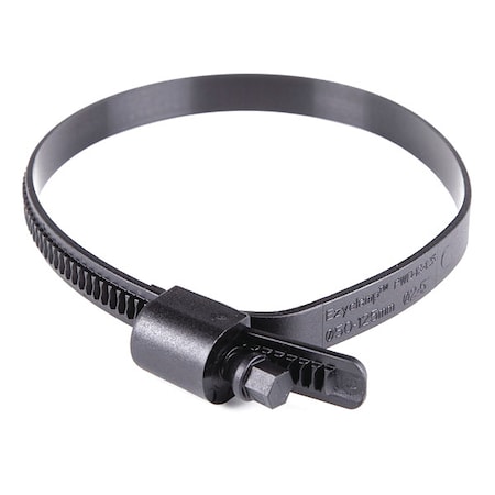 Worm Gear Hose Clamp, Plastic, Hex, PK10 MPN:PWD-13-125-SC-PA12-BK