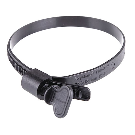 Worm Gear Hose Clamp, Plastic, Hex, PK10 MPN:PWD-13-125-WG-PA12-BK