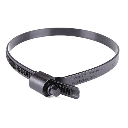 Worm Gear Hose Clamp, Plastic, Hex, PK10 MPN:PWD-13-150-SC-PA12-BK