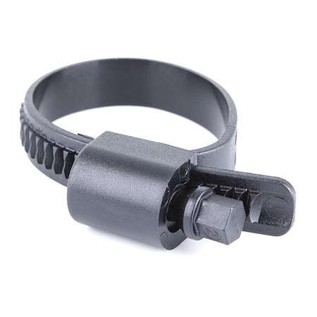 Worm Gear Hose Clamp, Plastic, Hex, PK10 MPN:PWD-13-50-SC-PA12-BK