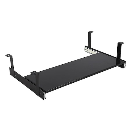 Metal Keyboard Tray with Tilt, Steel, Blk MPN:MKBT