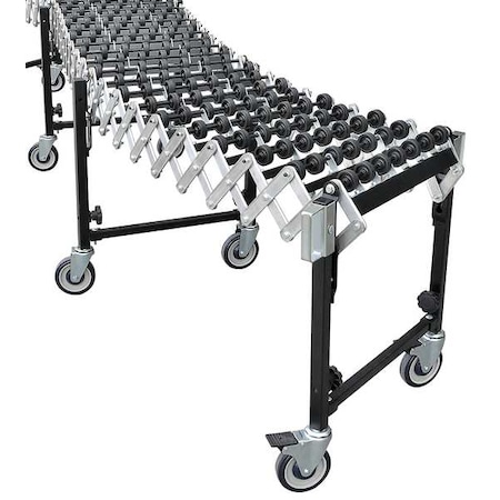 Skate Wheel Conveyor, 8 ft L, 26 3/4 in W, 200 lb/ft Max Load Capacity MPN:55KR68