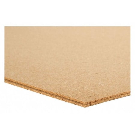 Cork Sheet, Underlayment, 8.0mm T, 24x36 In MPN:4NLW8