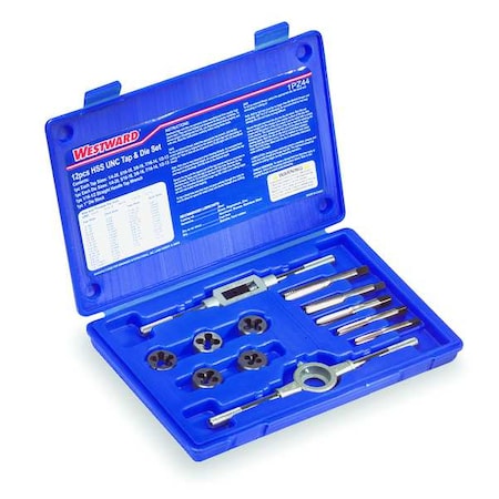 Tap and Die Set, Plug, 12 MPN:1PZ44