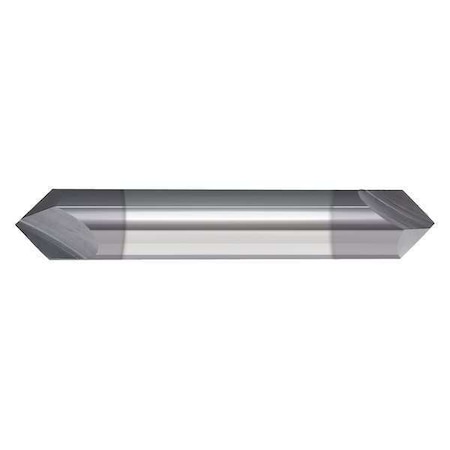 Chamfer End Mill, 1/4 in. Dia, Carbide, 209 MPN:209-292250B