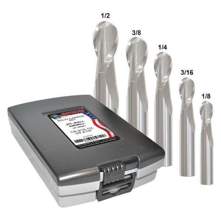 End Mill Set, 0.5 in, Carbide MPN:221-888881