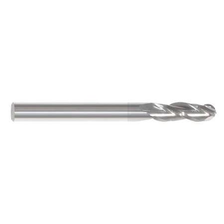 Ball End Mill, 0.046875 in, Carbide MPN:222-001022