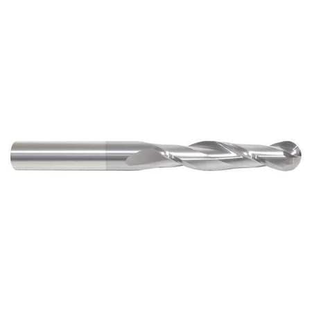 Ball End Mill, Single End, 1/8