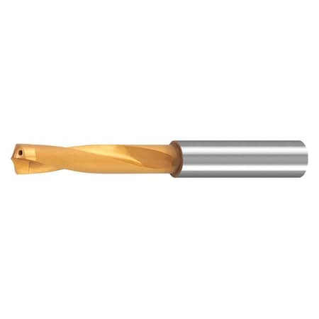 Screw Machine Drill Bit, 15/32 in Size, 135 Degrees Point Angle, Carbide-Tipped, TiN Finish MPN:29704688