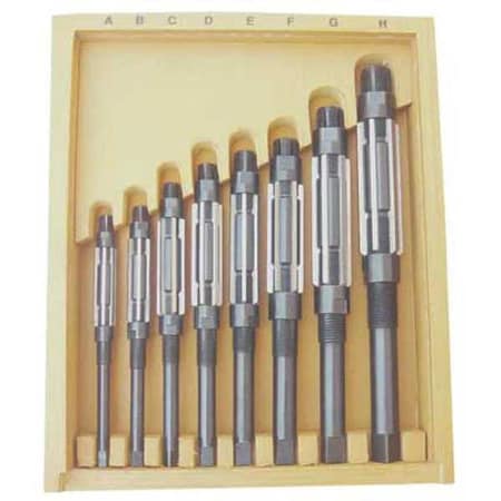 Adjustable Hand Reamer Set, HSS, 8 Pcs MPN:4LGU3