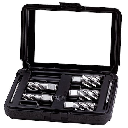 Annular Cutter Set, M2 HSS, 1 In D, 5 Pc MPN:4THF4