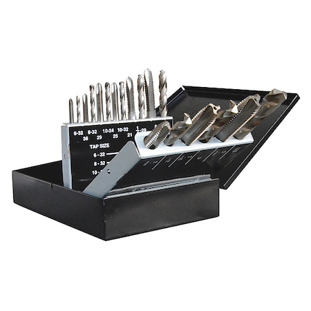 Gun Tap Drill Bit Set, 18-Piece MPN:5PXJ1