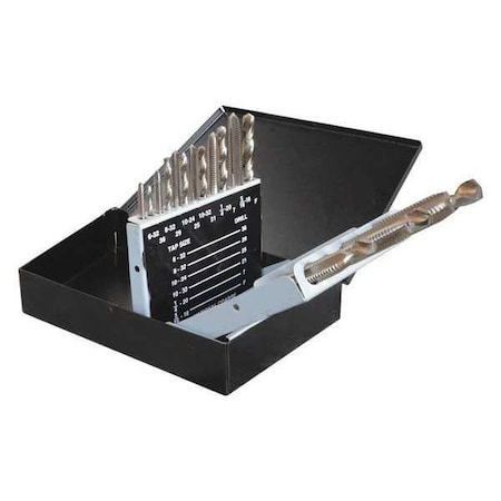 DrillBitandTapSet, 18, UNC;UNF, Plug MPN:5PXJ2