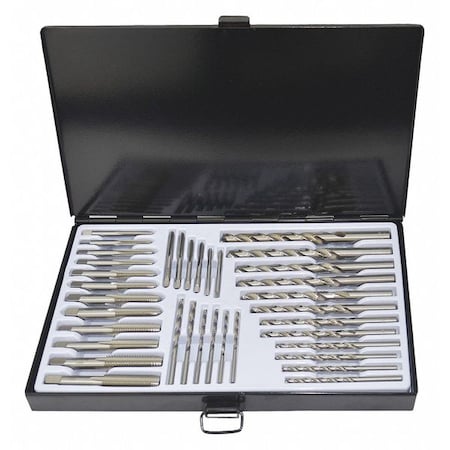 DrillBitandTapSet, 36, UNC;UNF, Plug MPN:5PXJ5