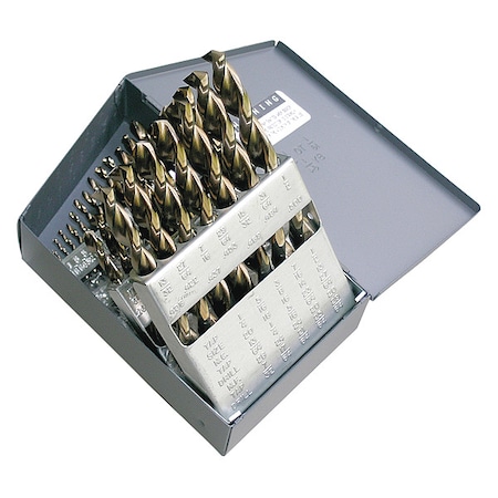 Jobber Drill Set, Parabolic, 29 PC, HSS MPN:5UDN9