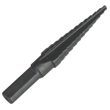 HSS Step Drill Bit 13 Sizes, 1/8-1/2