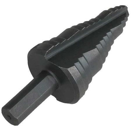 HSS Step Drill Bit 3 Sizes, 1/2-1-1/8
